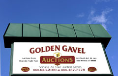 Golden Gavel sign