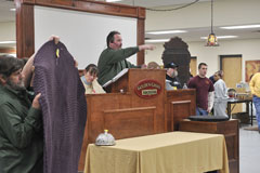 auctioneer Pat Sousy at work